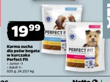 Karma sucha dla psów bogata w kurczaka Junior <1 Perfect Fit +1 wariant