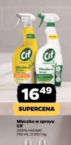Mleczko w sprayu Cif