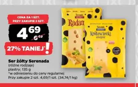Ser żółty w plastrach Radamer Serenada +1 wariant