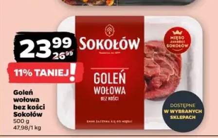 Goleń wołowa bez kości Sokołów