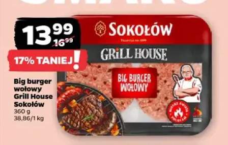 Big burger wołowy Grill House Sokołów