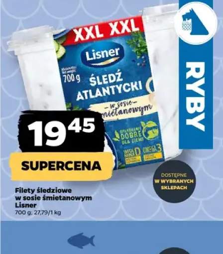 Filety śledziowe w sosie śmietanowym Lisner