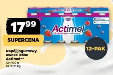 Napój jogurtowy owoce leśne Actimel 12-pak