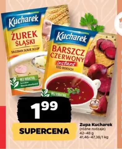 Zupa Kucharek różne rodzaje