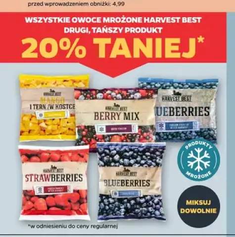 Owoce mrożone Harvest Best +4 warianty