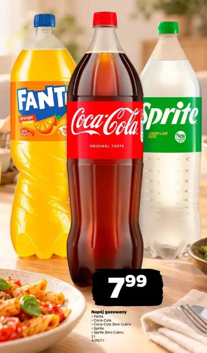 Napój gazowany Fanta +4 warianty