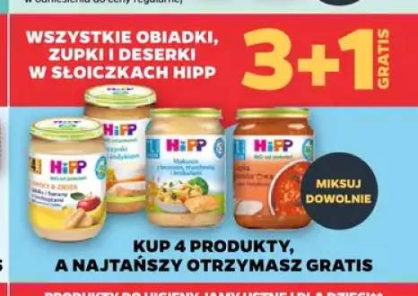 Obiadki, zupki i deserki w słoiczkach HiPP +4 warianty