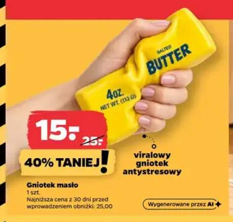 Gniotek masło antystresowy