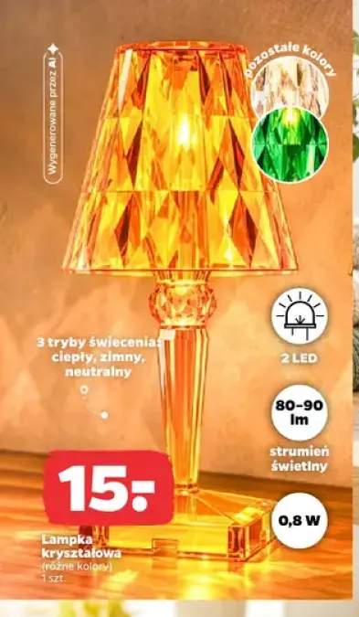 Lampka kryształowa